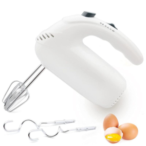 New Home - 0 main electric hand mixer 300w high power egg beaters with 5 speed turbo button dual rod configuration for baking cake egg cream