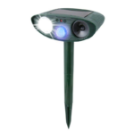 Ultrasonic Squirrel Repeller - Solar Powered - Get Rid of Squirrels with Flashing Light