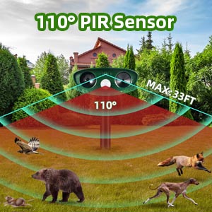 Woodpecker Repellent with 110° PIR Sensor