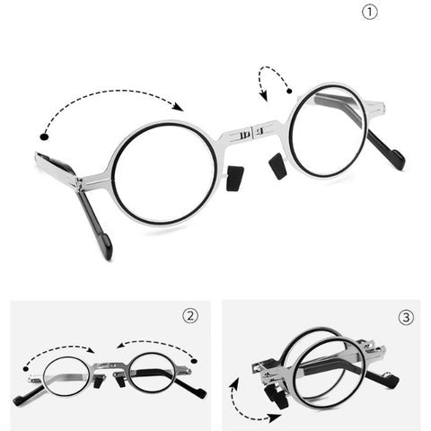 Ultralight Titanium Screwless Reading Glasses Foldable Portable - b8ddc842d43d4af2b68735ce1f6b58d2