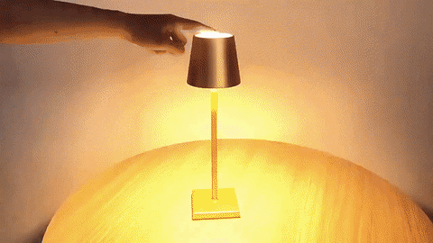 Rechargeable Cordless Table Lamp - Small Touch Battery LED Lamp - giphy