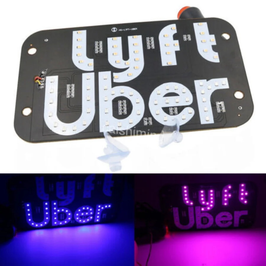 Uber Lyft Taxi Light Sign For Car -
