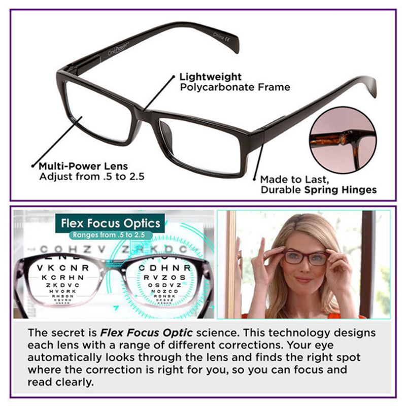 Brand New Auto-focus Reading Glasses High Quality Women's Auto-Adjusting Dual-focus Reading Glasses Men's Reading Glasses