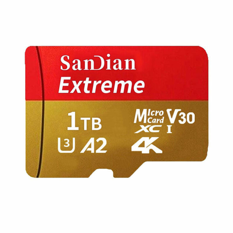Micro SD Card High Speed Up To 1TB - Universally Compatible - gold 1tb