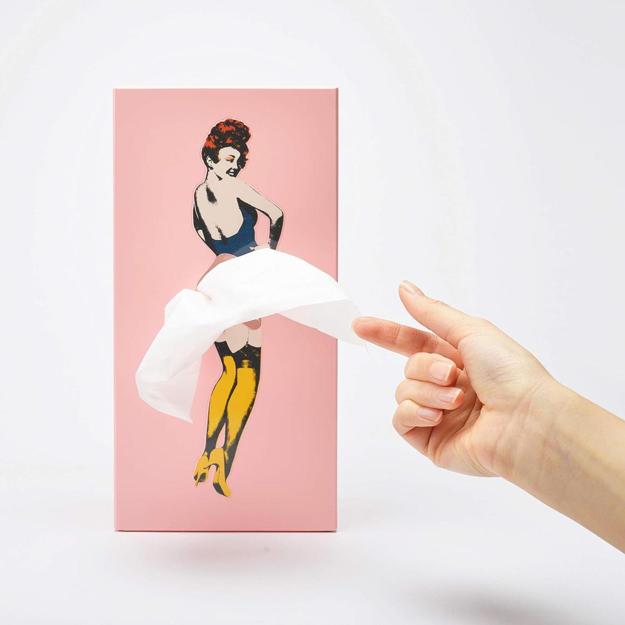 Flying Skirt Tissue Box - Charming Vintage Pop Art Tissue Holder - 116968029df2a16b514dfe0ef10d09b2