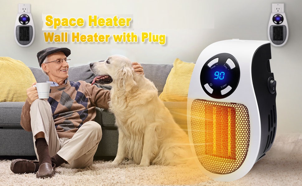 Wall Space Heater 350W Portable Electric Heater with Programmable Adjustable Thermostat - 2086b743 0af4 4f4a aab0 76c38121a33d. CR00970600 PT0 SX970 V1