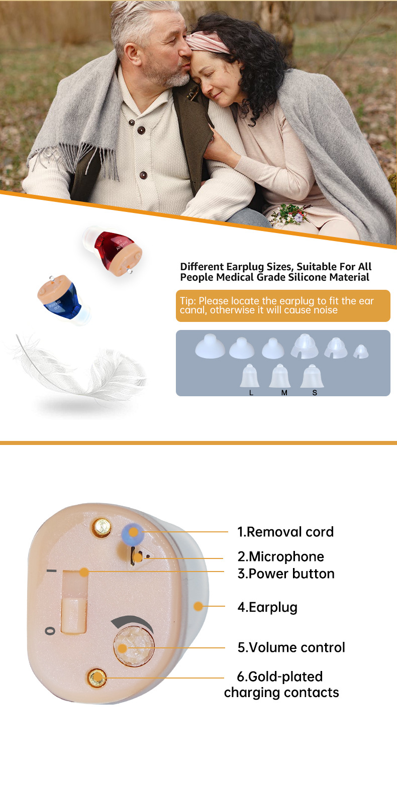Rechargeable & Invisible Hearing Aids With Charging Box - Rechargeable Hearing Aids 7
