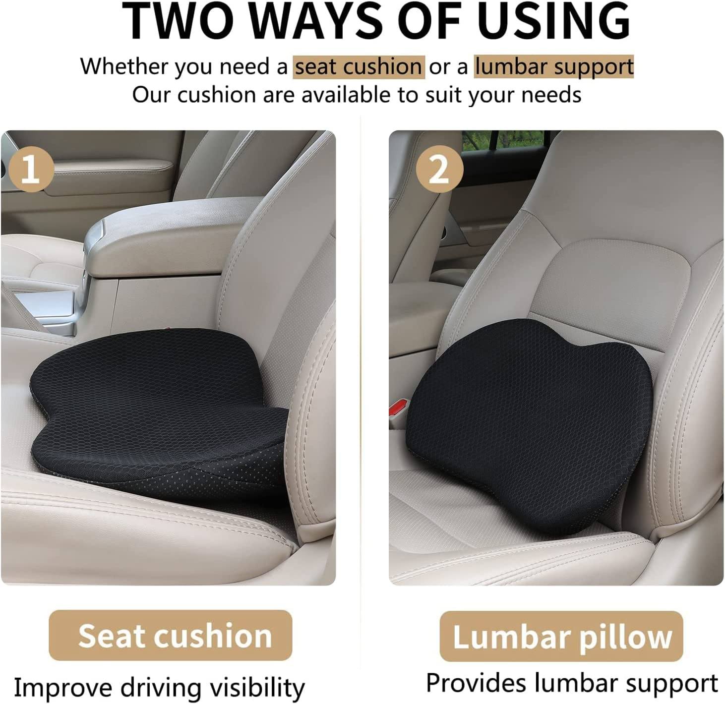 Cowaudio Pad™ Car Seat Cushion for Shorter Drivers - car seat cushion phonery pad car seat cushion 7