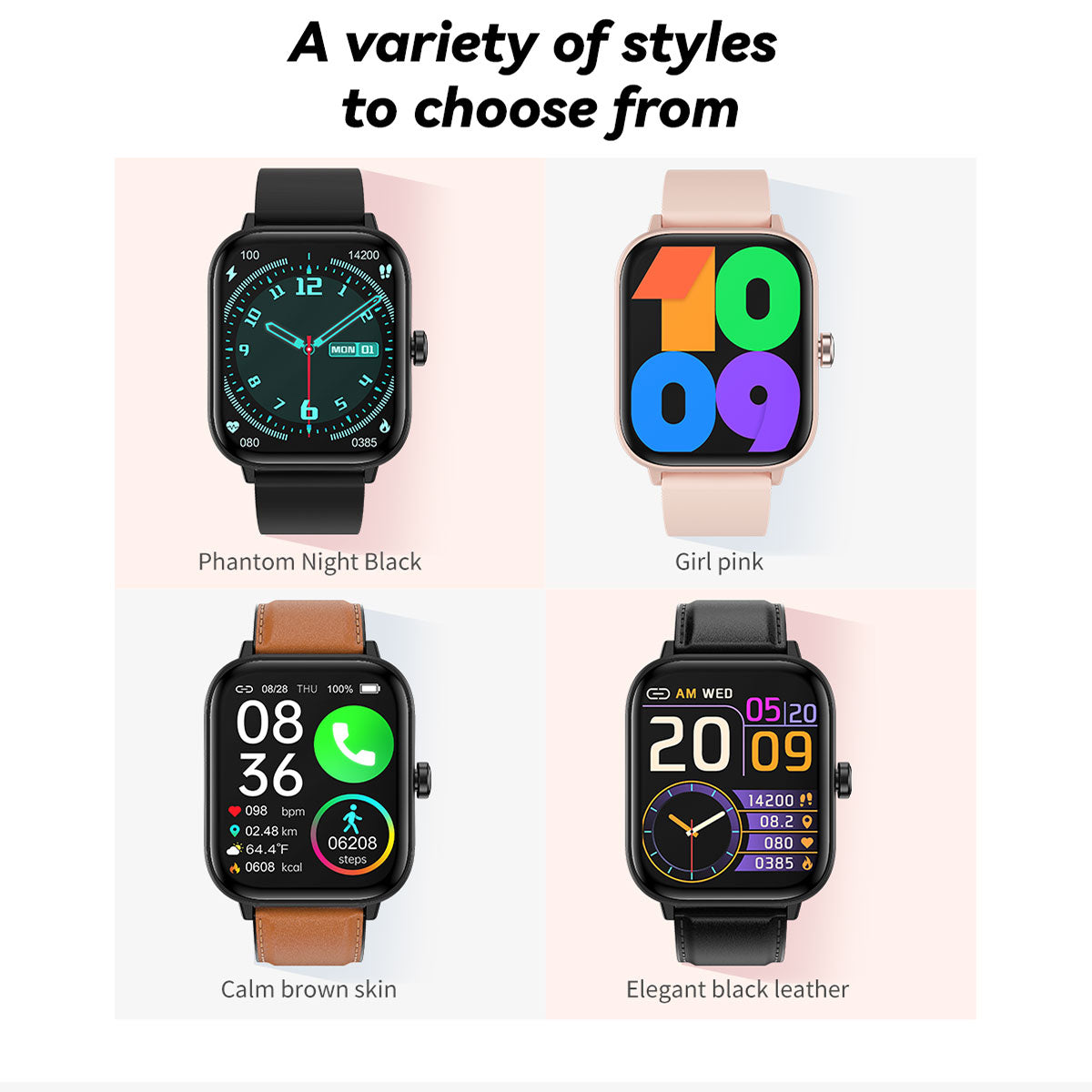 Blood Glucose Monitoring Smartwatch. Smart Watch for Non-Invasive Blood Glucose Testing. Stylish Smart Watch with Blood Oxygen Tracking